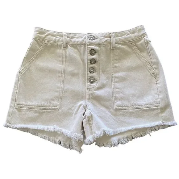 Free People Jesse carpenter short - sz 26 - high waisted - cotton - summer - Picture 1 of 10